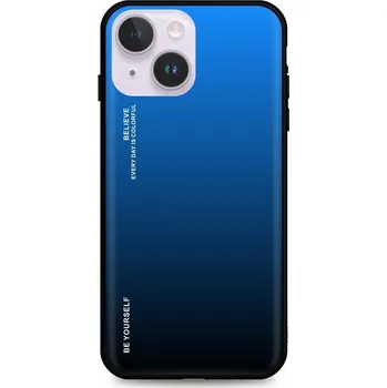 Pouzdro na mobilní telefon Kryt iPhone 14 pevný duhový modrý (obal neboli pouzdro na iPhone 14)