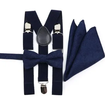 Motýlek Dětský set motýlek a kšandy Miranda SM553 Modrý