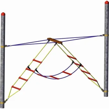 Žebřík BERGER – HUCK Fun parkur 2010 Šplhací hra - trojitý žebřík“, pro akátové sloupky