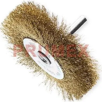 Drátěný kartáč Kartáč kotoučový se stopkou - mosaz 0,20mm, KARTÁČ, 1274028 - 50X6X17/0,20