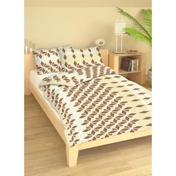 Povlečení Zaspi.cz Povlečení krep - polštář 70/90 cm Zvolte rozměr:: 45 × 35 cm, Vzor: 3D béžovo hnědá