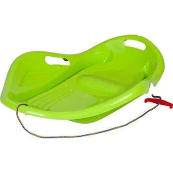 Boby Dětský sáňkovací kluzák Mušle Baby Mix PREMIUM KOMFORT 80 cm zelený (Dětský kluzák na sníh)