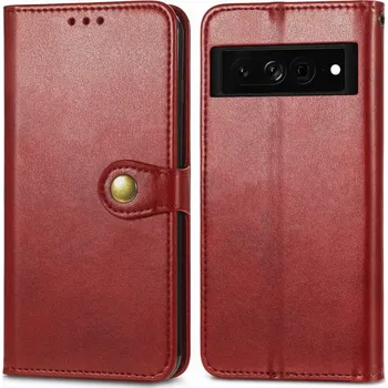 Pouzdro na tablet VSECHNONAMOBIL 51317 LEATHER BUCKLE Peněženkový obal Google Pixel 7 červený