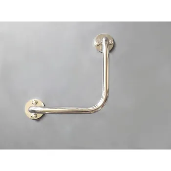 Madlo do koupelny wela Lomené madlo 30x30 cm BÍLÉ premium