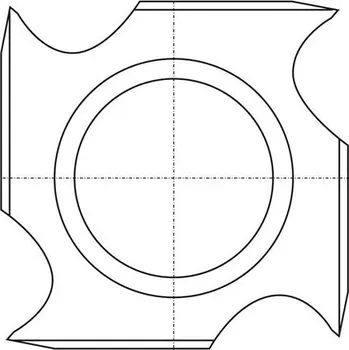 Fréza IGM N021 Žiletka tvrdokovová - 18x18x2,45 Dřevo+