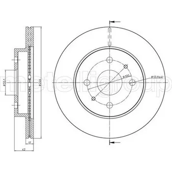 Brzdový kotouč Brzdový kotouč METELLI 23-0923C