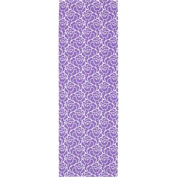 ubrus Tegatex Bavlněný ubrus s fialovými květy 40*120 cm