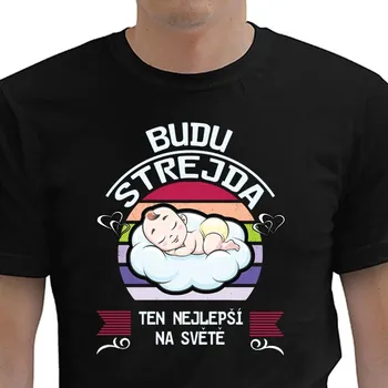 Pánské tričko STRIKER Tričko budu strejda Barva: Černá, Velikost: XXL