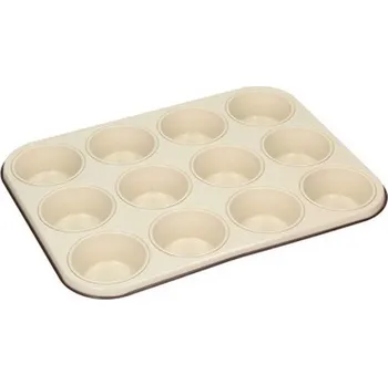 Forma na pečení Forma MUFFINY 12ks, CHOCO, 36x27cm, nepřilnavý plech