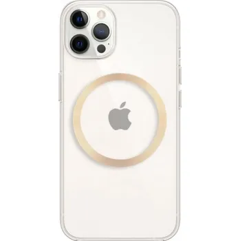 Pouzdro na mobilní telefon Lesklý transparentní kryt s MagSafe pro iPhone 12 Pro Max - čirý