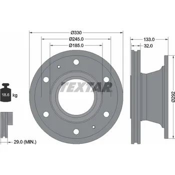 Brzdový kotouč 09.A315.60 brzdový kotouč