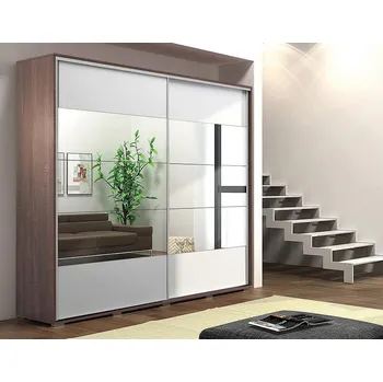 Šatní skříň Šatní skříň A17 (rozdílné barvy), výška 245 cm, šířka 125 cm