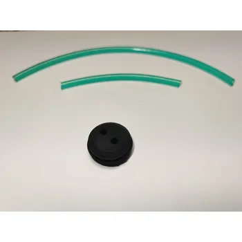 Příslušenství k zahradní technice PRŮCHODKA BENZÍNOVÉ NÁDRŽE S HADIČKAMI pro křovinořezy HECHT (neoriginální náhradní díl)