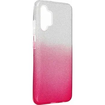 Náhradní kryt pro mobilní telefon Kryt Forcell Shining Case Samsung Galaxy A32 LTE ( 4G ) průsvitný/růžový