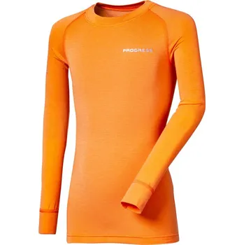 Dětské bambusové termo tričko PROGRESS E Ndrd meruňka Velikost: 164/1