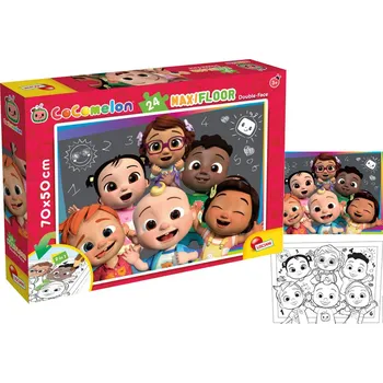 Puzzle Liscianigiochi CoComelon Puzzle Maxi 24 tabule 70x50 cm 2v1