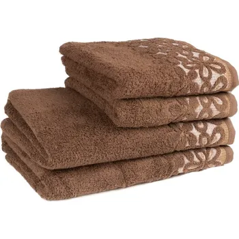 Ručník Tegatex Bavlněný ručník / osuška Bella - hnědá Velikost: 70*140 cm