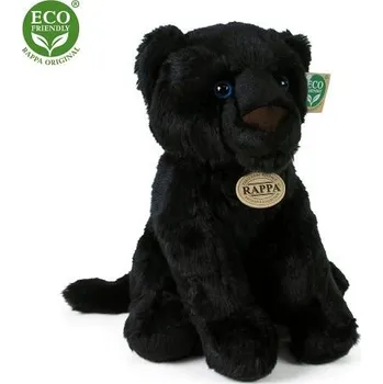 plyšák Plyšový leopard černý 30cm