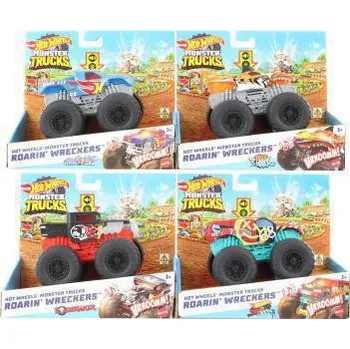 Hračka Mattel Hot Wheels Monster trucks svítící a rámusící vrak HDX60