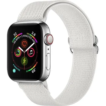 Příslušenství k chytrým hodinkám VSECHNONAMOBIL 50930 NYLON Řemínek pro Apple Watch Ultra 1 / 2 / 3 (49mm) / 8/7 (45mm) bílý