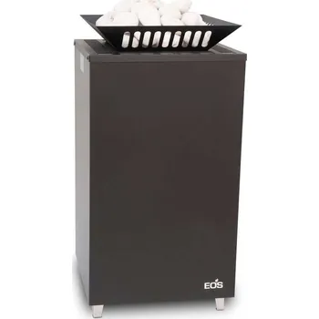 Přímotop EOS Cubo Avantgarde 9kW černé saunová kamna - stojanová verze
