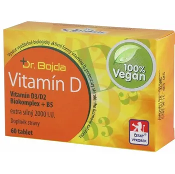JANKAR PROFI Dr. Bojda Vitamín D3/D2 Biokomplex + B5 Vegan 60 tbl.