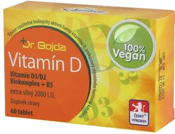 JANKAR PROFI Dr. Bojda Vitamín D3/D2 Biokomplex + B5 Vegan 60 tbl.