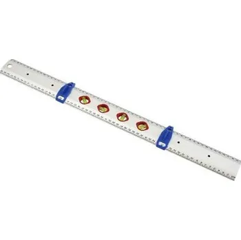 Úhloměr pravítko příložník univerzální 80cm AL, 18411