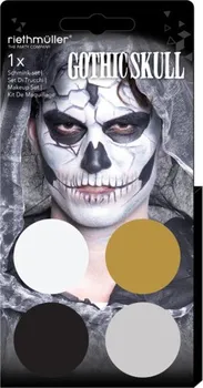 Karnevalový doplněk Amscan Gothic Skull make-up 4x 3,5 g