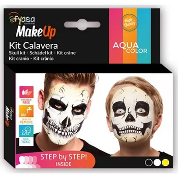 Karnevalový doplněk Ptákoviny CB Sada aqua barviček - kostlivec