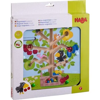 Dřevěná hračka HABA Magnetický labyrint s perem Ovocný sad