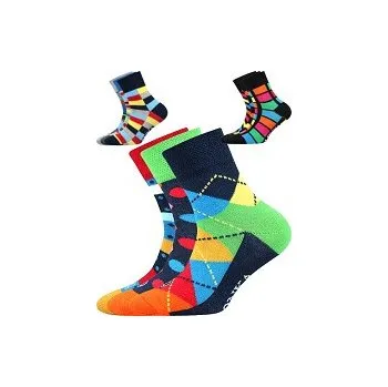 Dětské ponožky Lonka WOODIK - balení 3 páry v barevném mixu mix kluk 20-24 (14-16)