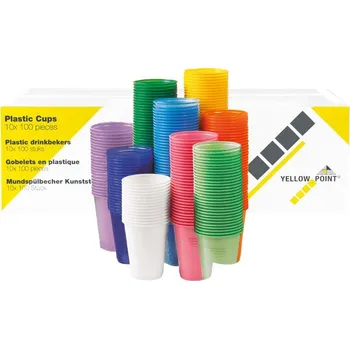 Jednorázové nádobí Polodent Plastový kelímek, 100 ks - světlé modrá barva