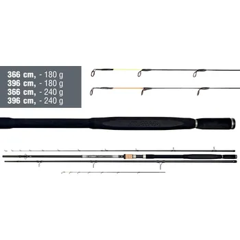 Rybářský prut Feederový prut Daiwa N'ZON Super Slim Carp Feeder - 3,66 m, -240 g