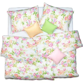 Povlečení SCANquilt povlečení KLASIK hortensie bílopestrá 140 x 220/70 x 90 cm
