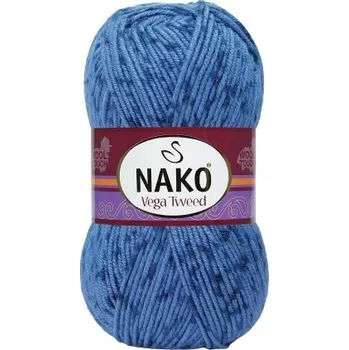 Příze Nako Pletací příze Nako Vega Tweed - 31757 modrá