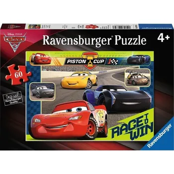 Puzzle Puzzle Disney Auta: Závod začíná 60 dílků, Ravensburger