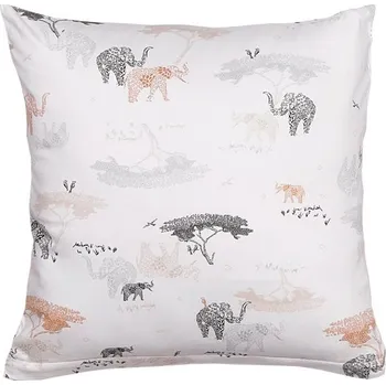 Polštář SCANquilt povlak JERSEY africa smetanovočerná 40 x 40 cm