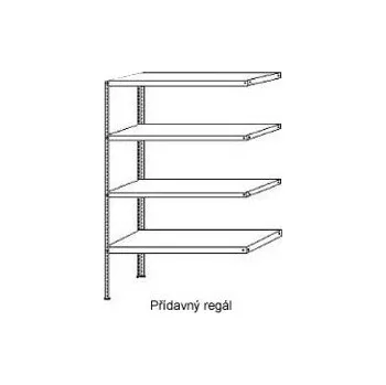 Dílenský regál Regál POZINK - přídavné pole 1000x300x2000/4/P