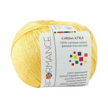 Příze Performance Bavlněná příze Cotton Xtra 186 - žlutá 50g 150m
