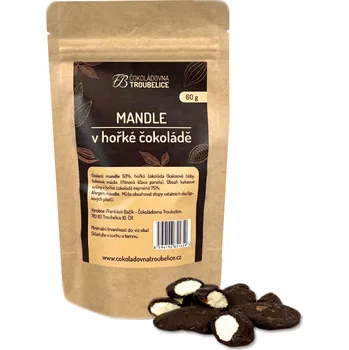 Sušená potravina Mandle v hořké čokoládě, 60 g