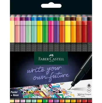 Faber-Castell Pastel+neon sada 30ks, hrot 0,4mm