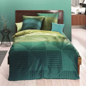 Povlečení Kaeppel | Povlečení Unique olivové 140x200, 70x90 - makosatén