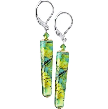 Náušnice Lampglas Náušnice Spring Elegance s 24karátovým zlatem v perlách Lampglas Materiál zapínání náušnic: rhodiovaný kov