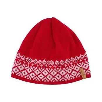 Čepice Vlnka Vlněná čepice Vlnka V27 červená velikost Uni