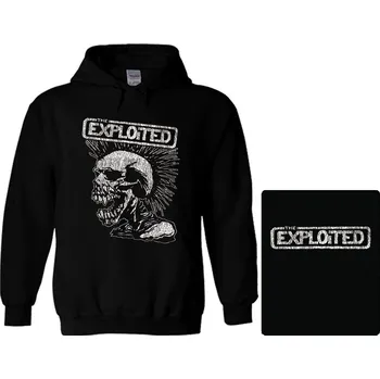 Pánská mikina mikina s kapucí The Exploited - Mohican skull
