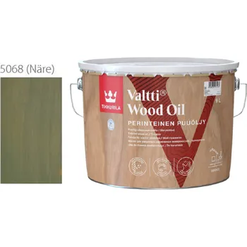 Olej na dřevo Tikkurila Valtti Wood Oil - PUUÖLJY - 9L - 5068 - solná zelená - Näre + dárek k objednávce nad 1000Kč