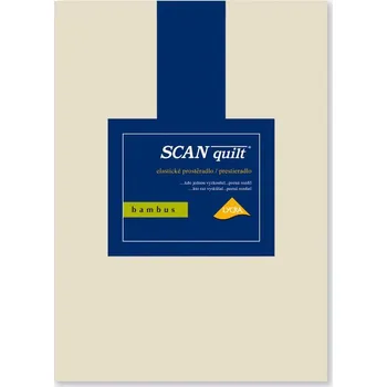 Prostěradlo SCANquilt napínací prostěradlo BAMBUS LYCRA krémová výška matrace do 30 cm 200 x 220 cm