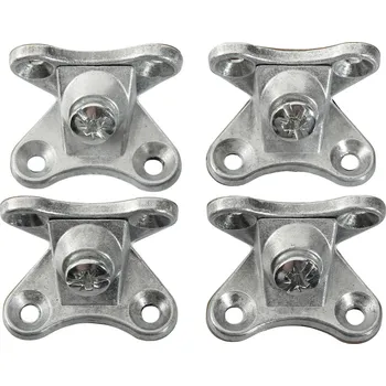 Tesařské kování Onpira Spojovací dvoudílný L-úhelník [4ks] Barva: Stříbrná