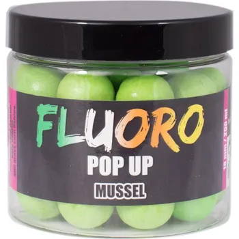 Boilies LK Baits Pop Up Fluoro Boilies Mussel 18mm 200ml